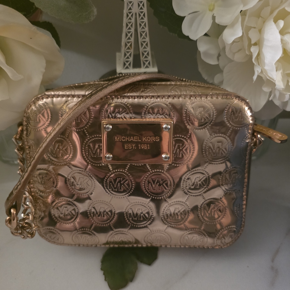 Michael Kors Gold Crossbody Bag